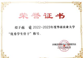 张萌-优秀学生骨干